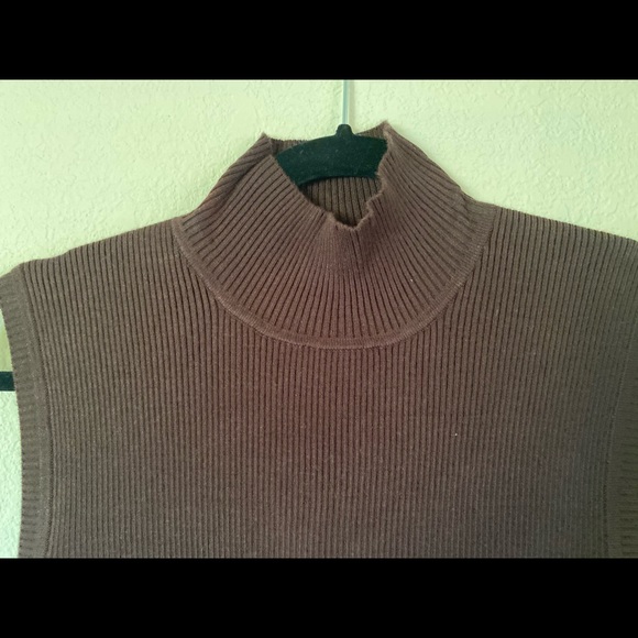 Jones Wear Studio Walnut Mock Sleeveless Rib Top M - Picture 3 of 6